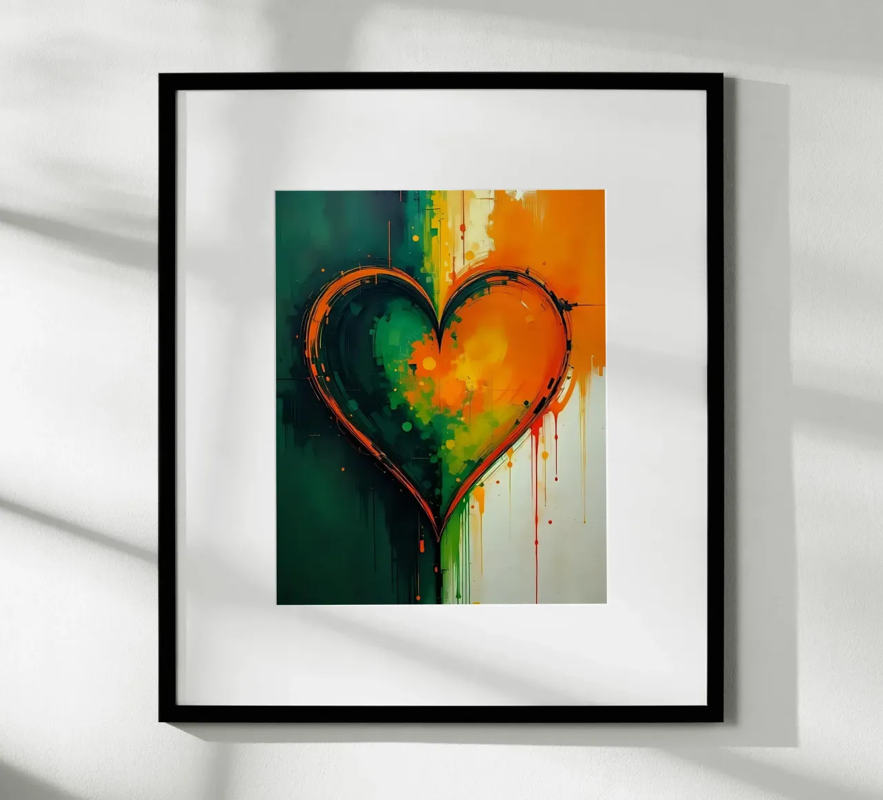 cuore_verde_arancio_5 carta hahnemühle da Pink- und LoveArt by LK