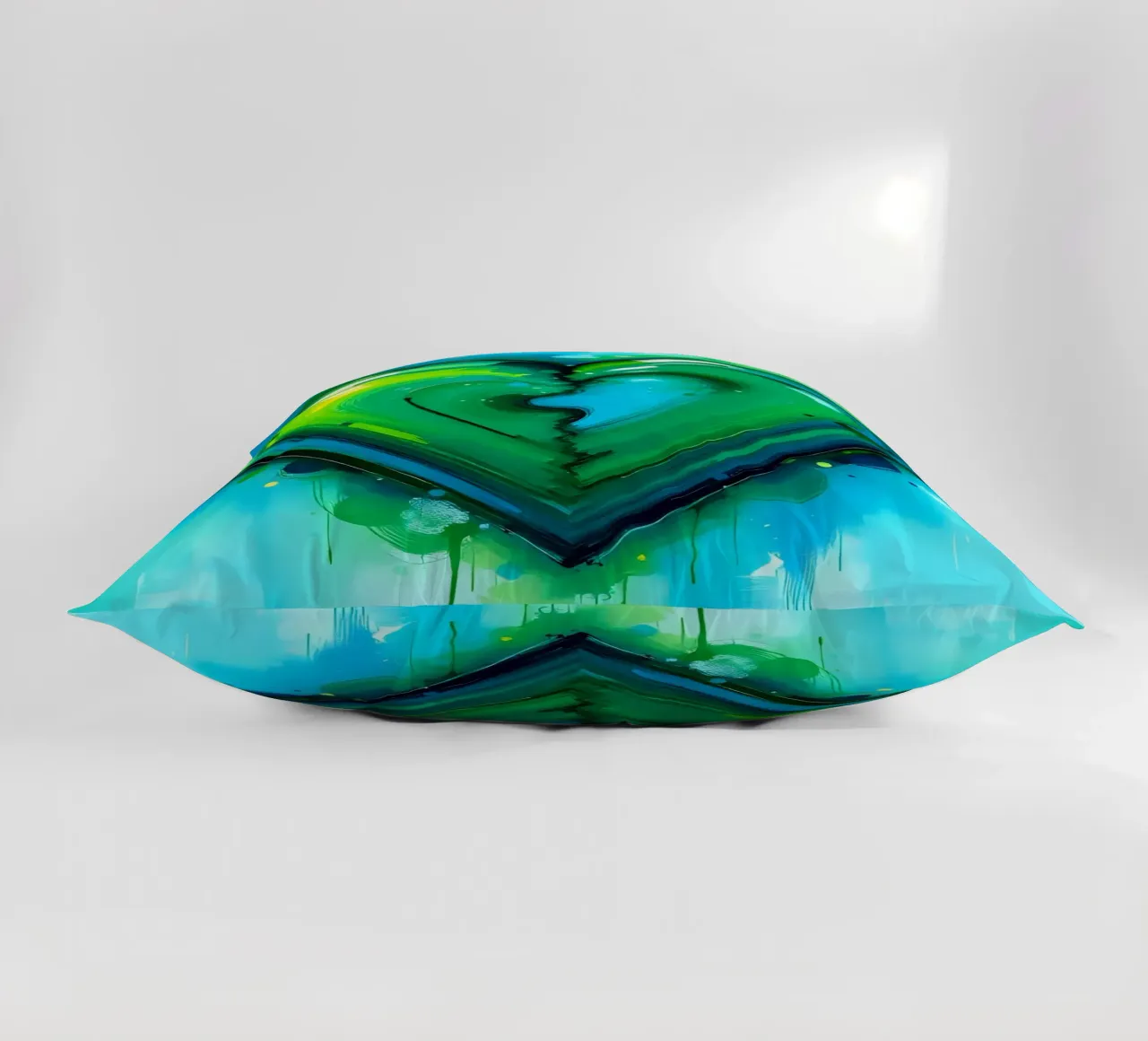 cuore_verde_blu_4 cuscino da Pink- und LoveArt by LK