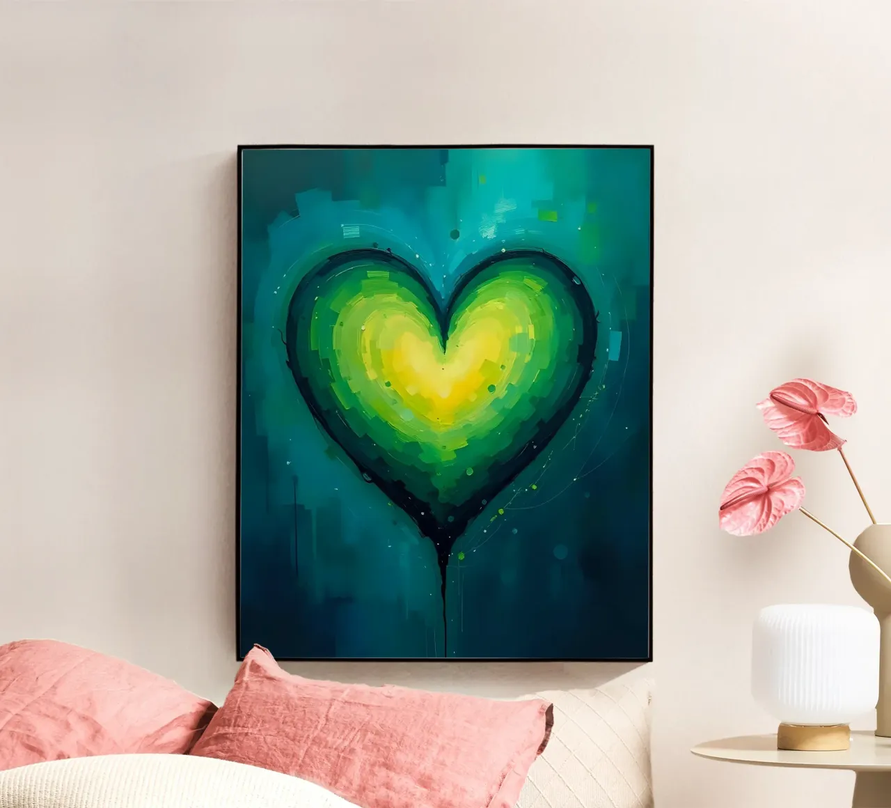 cuore_verde_blu_5 plexiglass da Pink- und LoveArt by LK