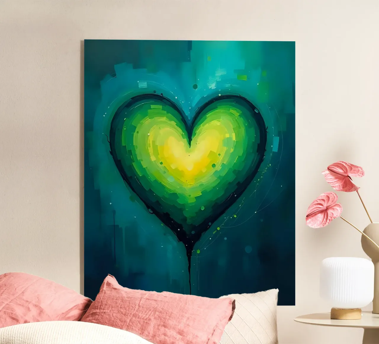 cuore_verde_blu_5 plexiglass da Pink- und LoveArt by LK