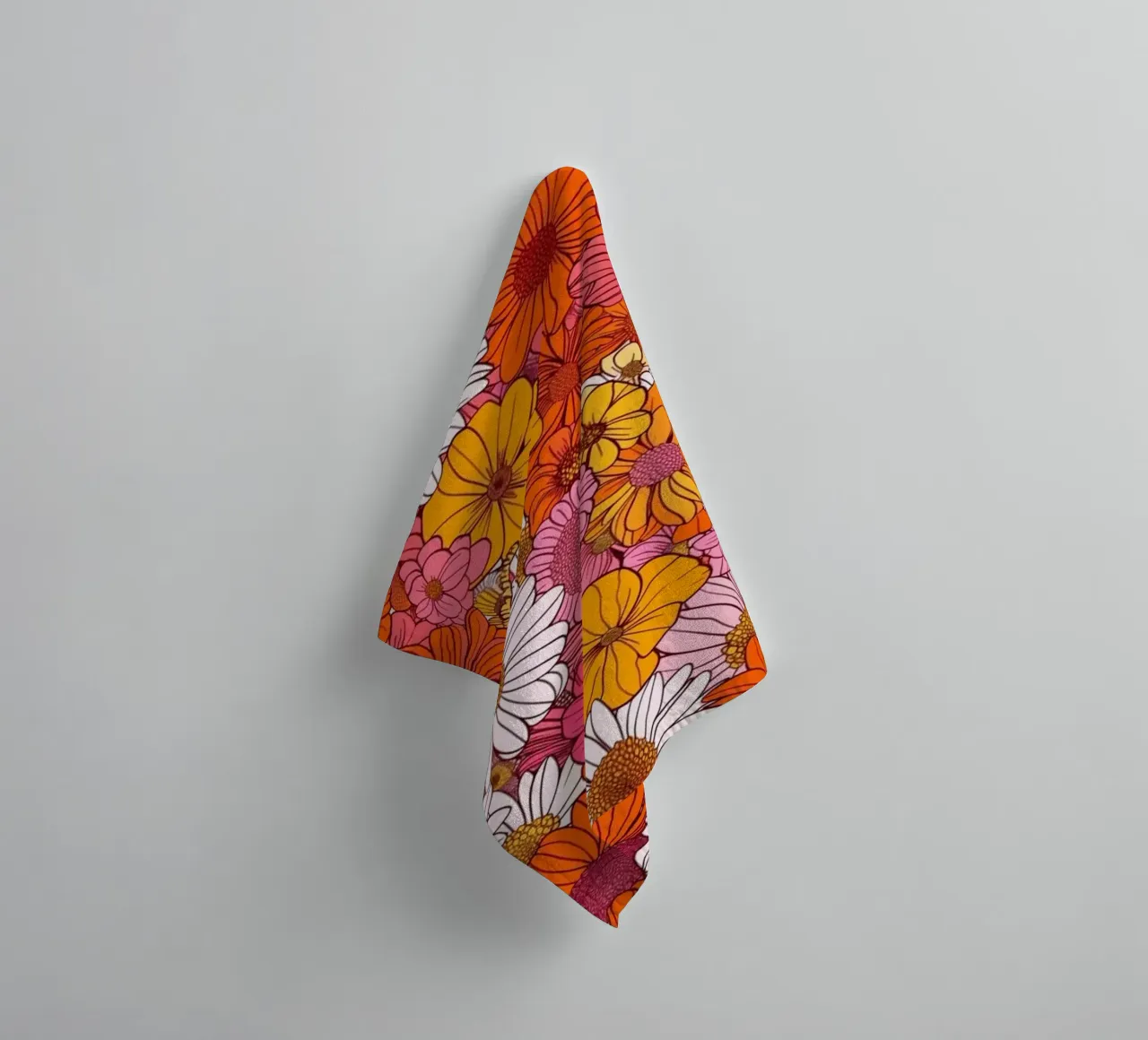 Retro Florals asciugamano da bagno da Sunflower Soul Studio