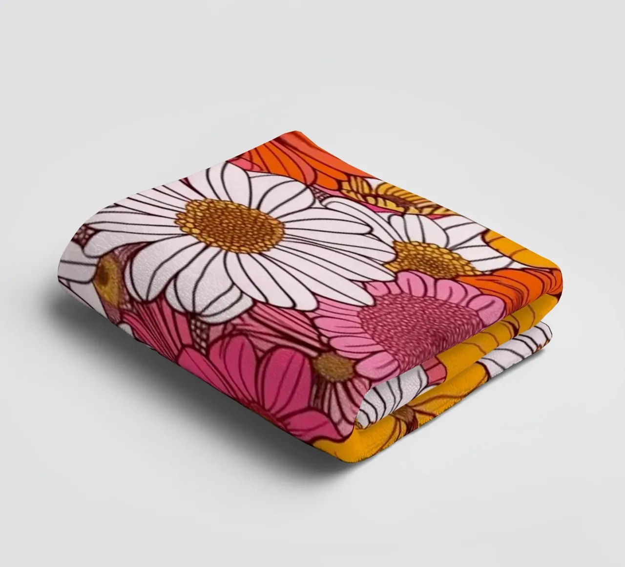 Retro Florals asciugamano da bagno da Sunflower Soul Studio