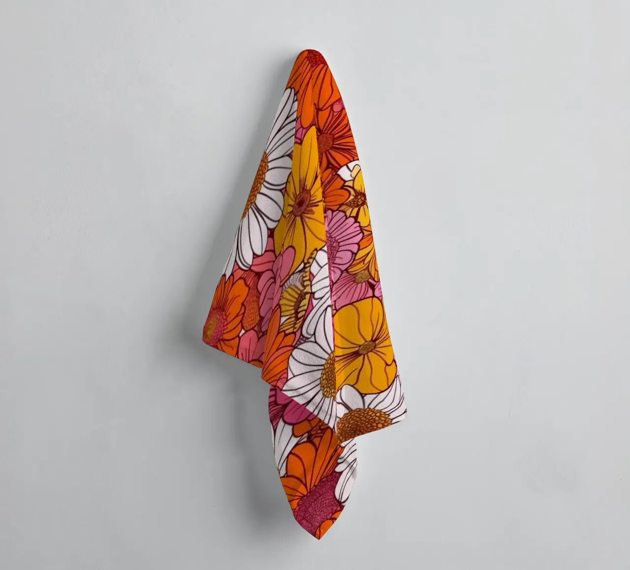 Retro Florals asciugamano da bagno da Sunflower Soul Studio