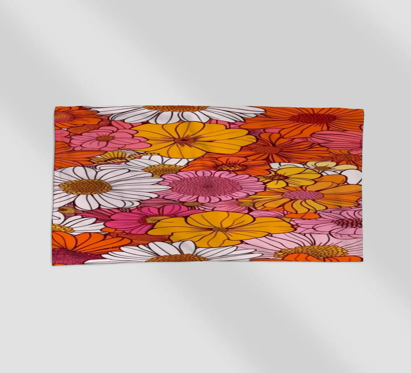 Retro Florals telo mare da Sunflower Soul Studio