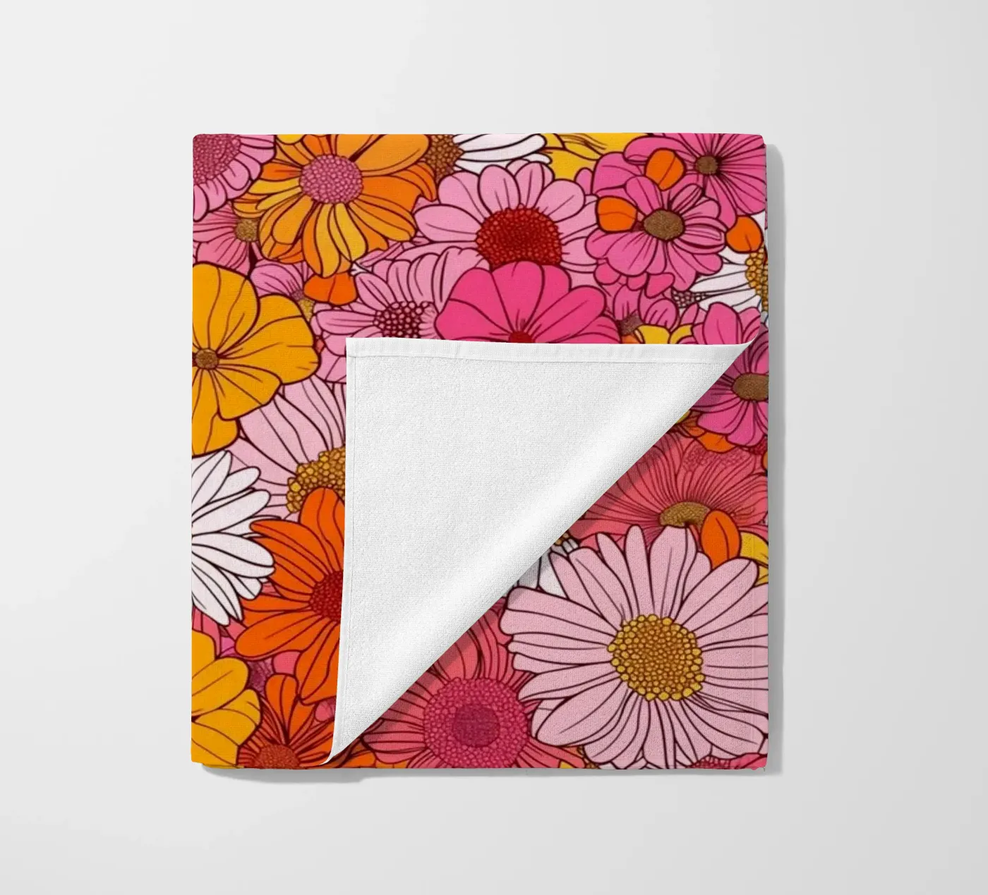 Retro Florals telo mare da Sunflower Soul Studio