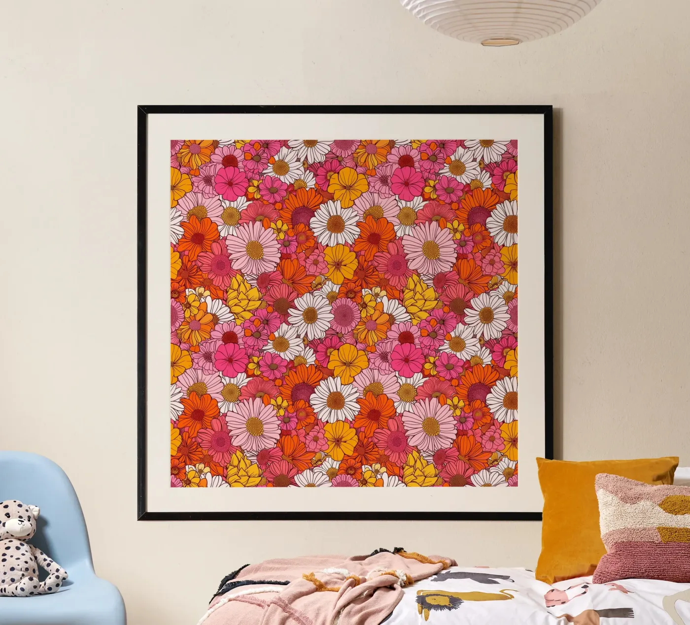 Retro Florals poster by Sunflower Soul Studio