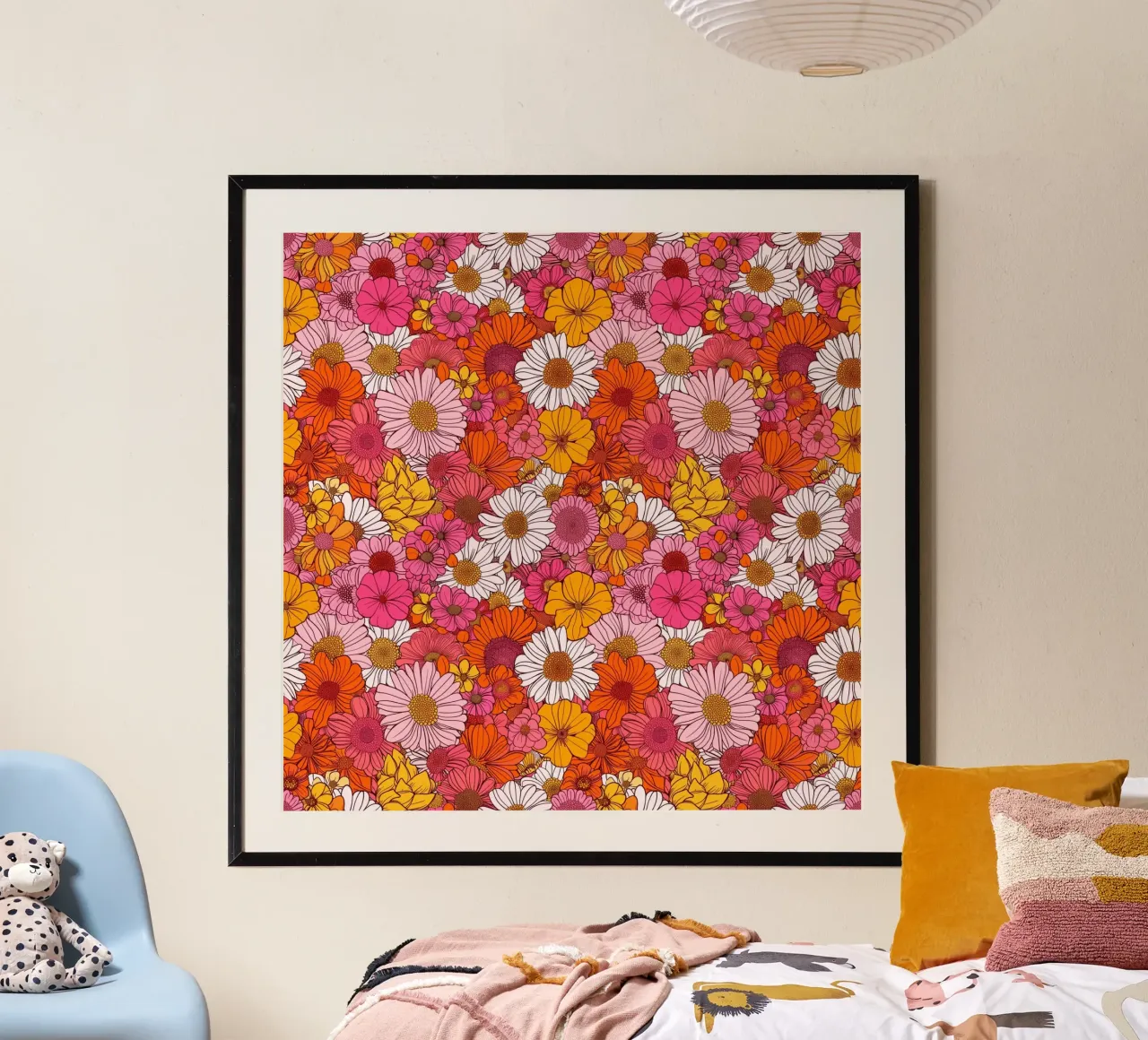 Retro Florals poster da Sunflower Soul Studio
