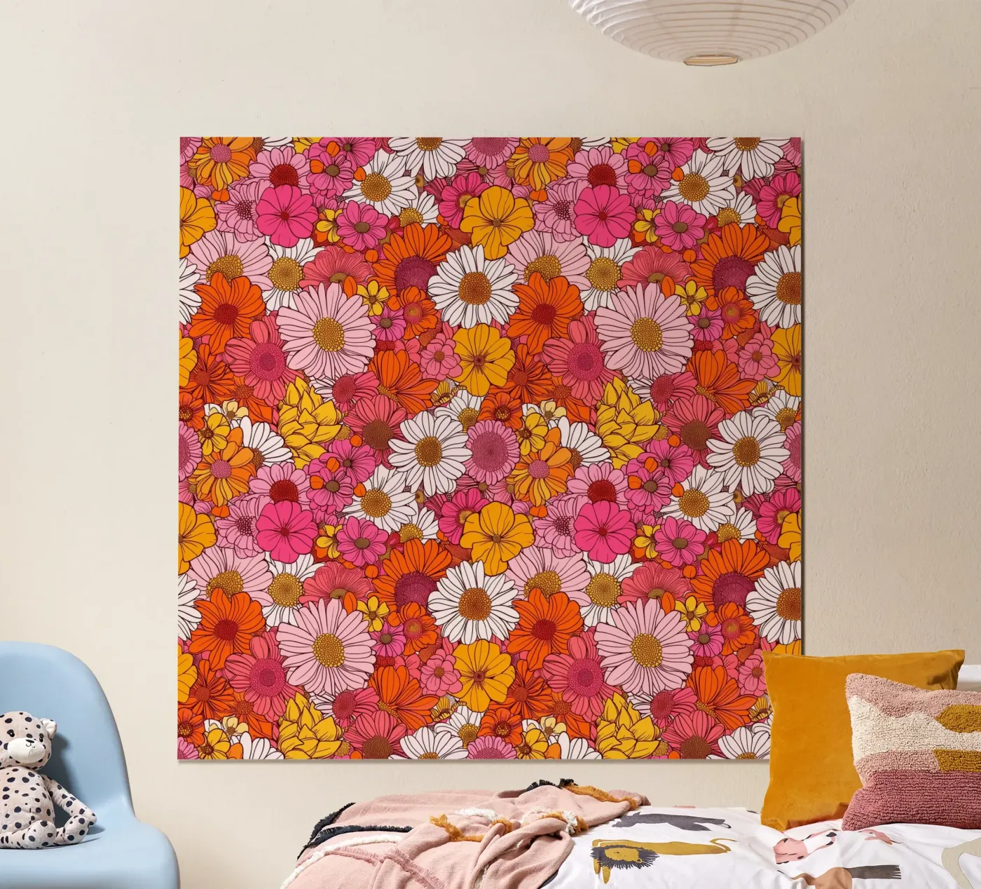Retro Florals poster da Sunflower Soul Studio
