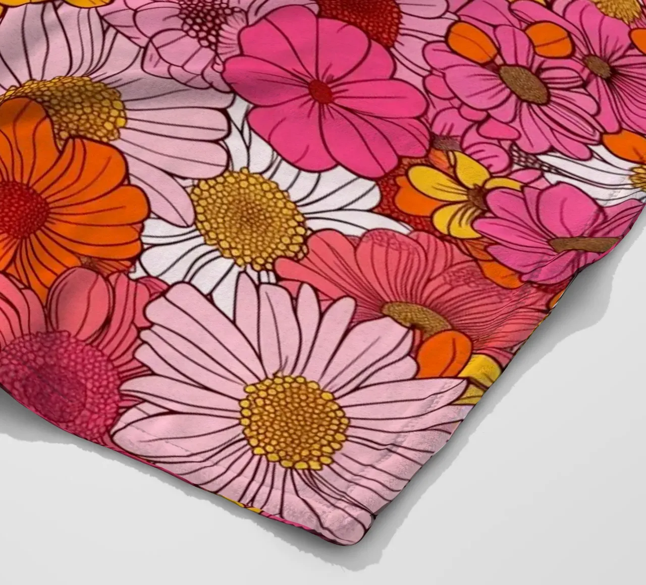 Retro Florals coperta in pile da Sunflower Soul Studio
