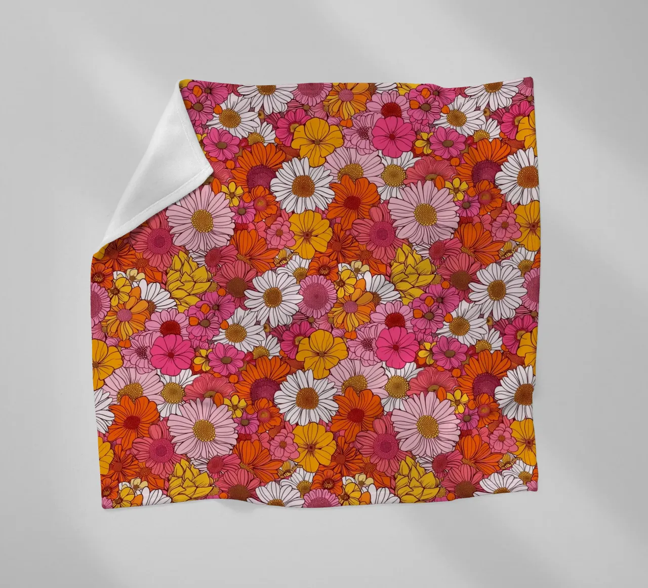 Retro Florals coperta in pile da Sunflower Soul Studio