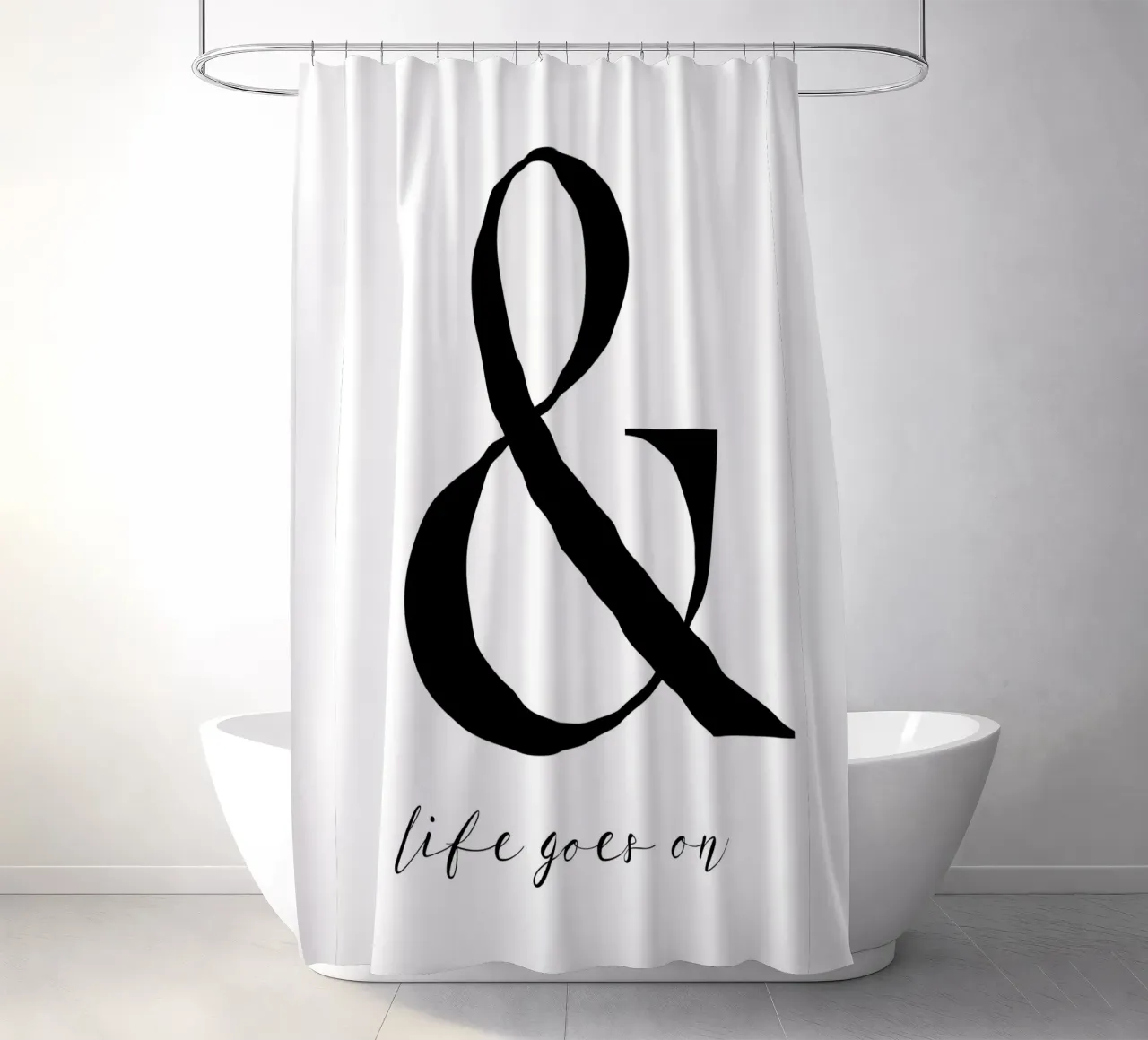 And life goes on tenda da doccia da BAINAI QUOTES