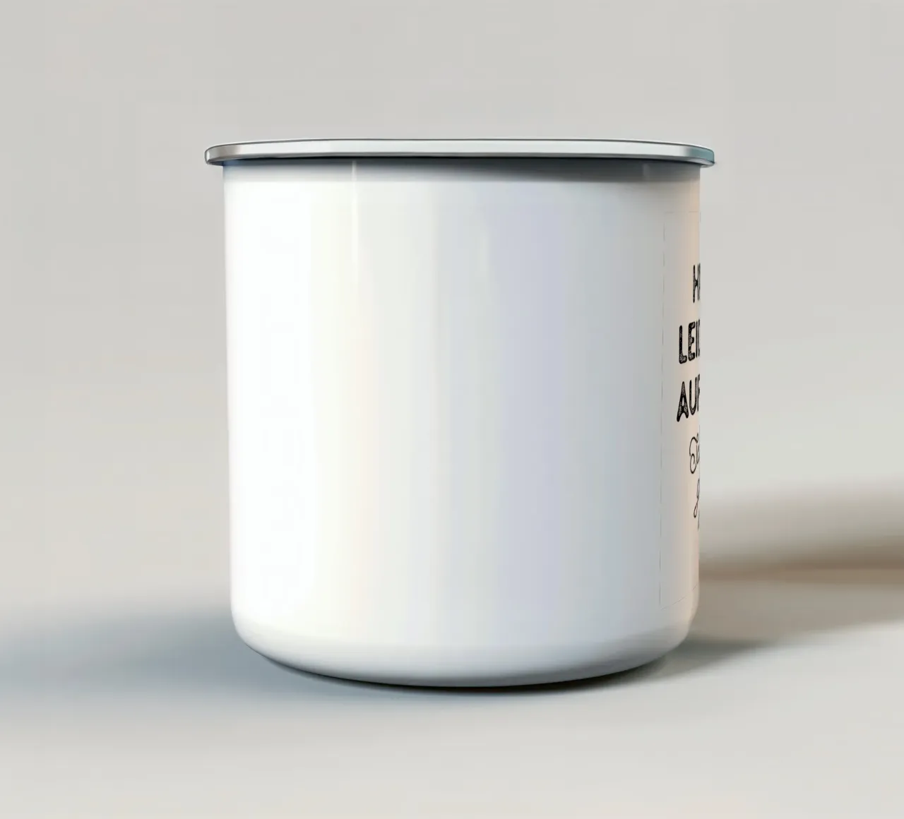 Leider nicht aufgeräumt tazza in smalto da BAINAI QUOTES