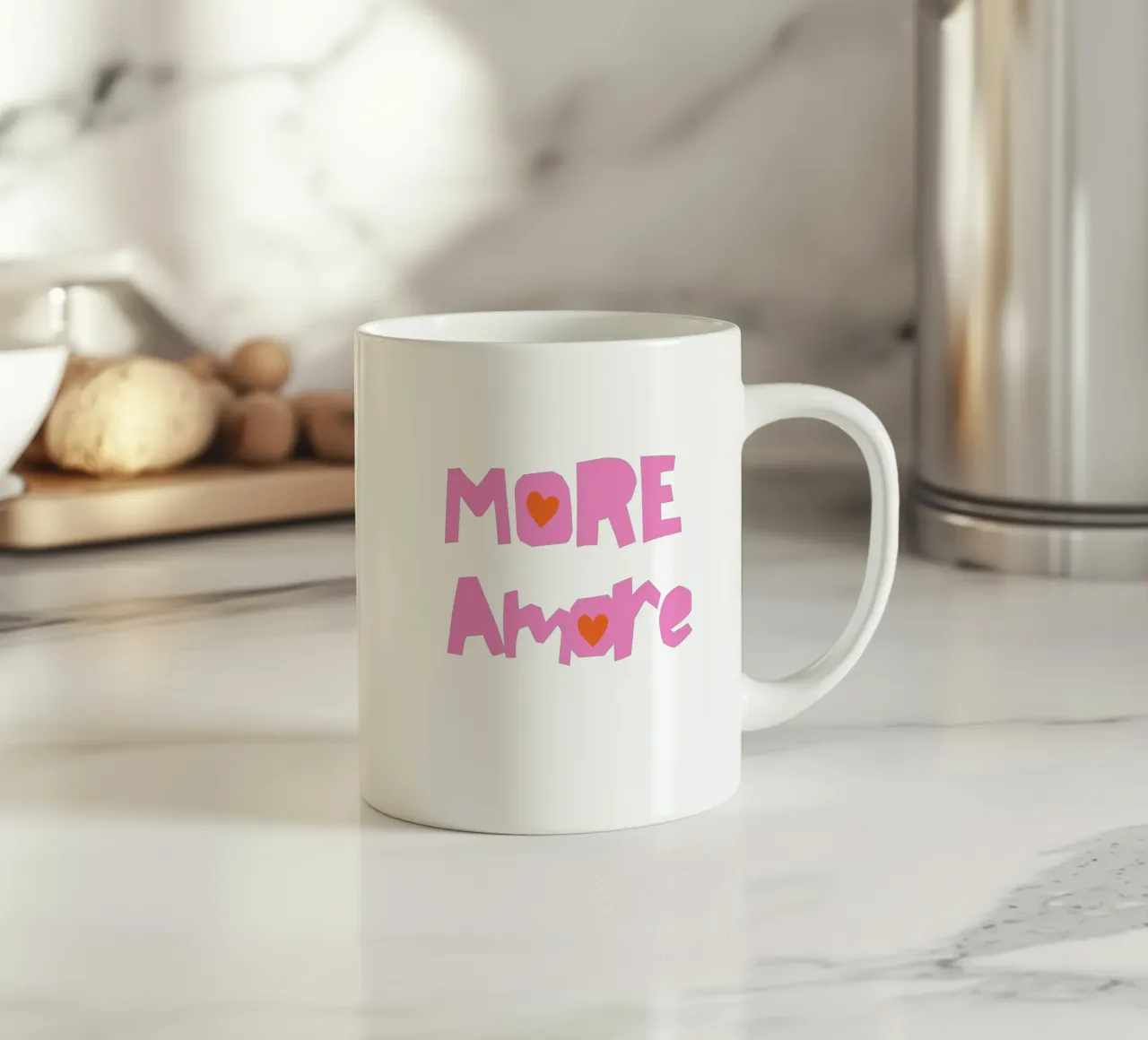 More Amore tazza in ceramica da Second Canvas