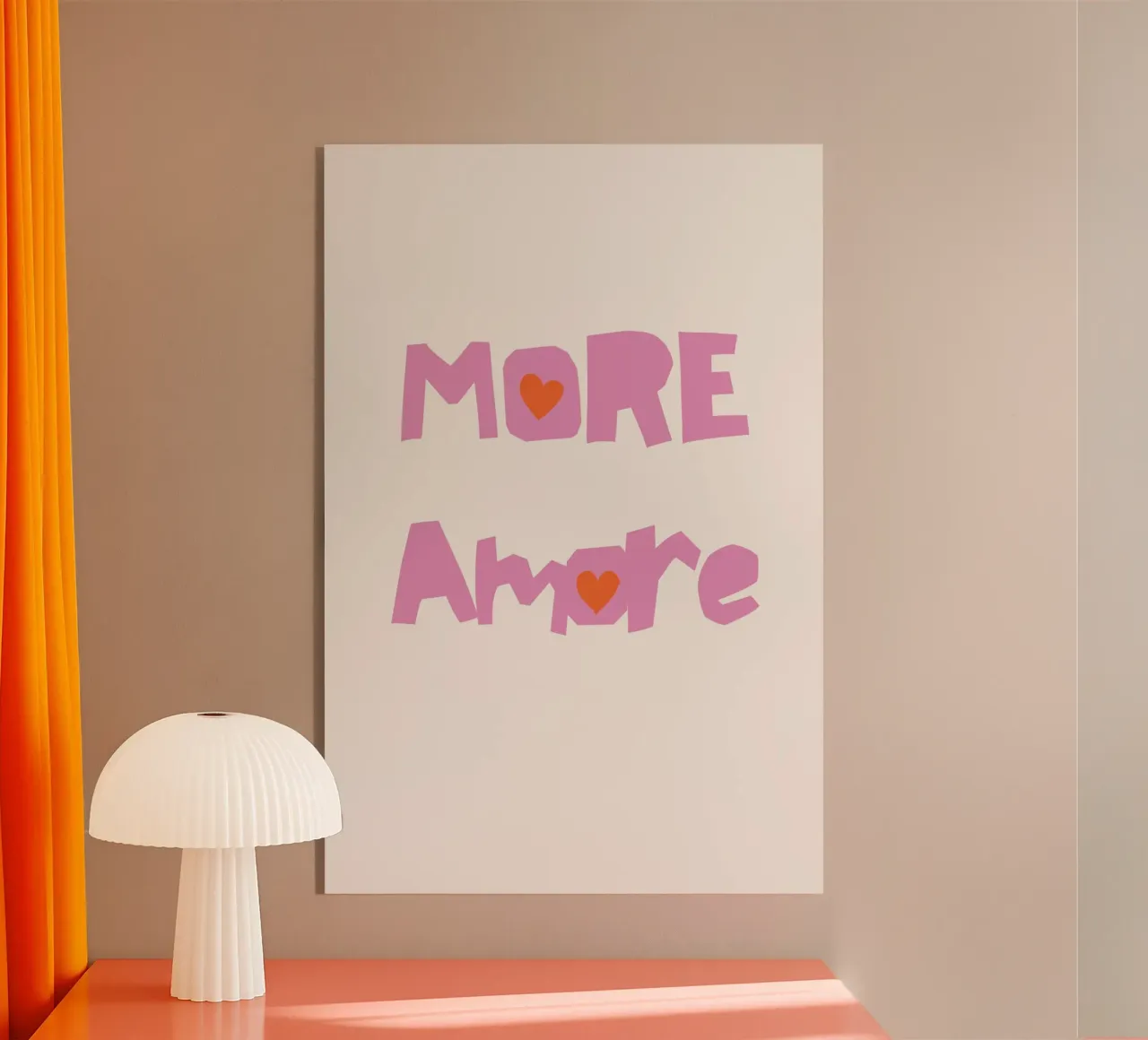 More Amore plexiglass da Second Canvas