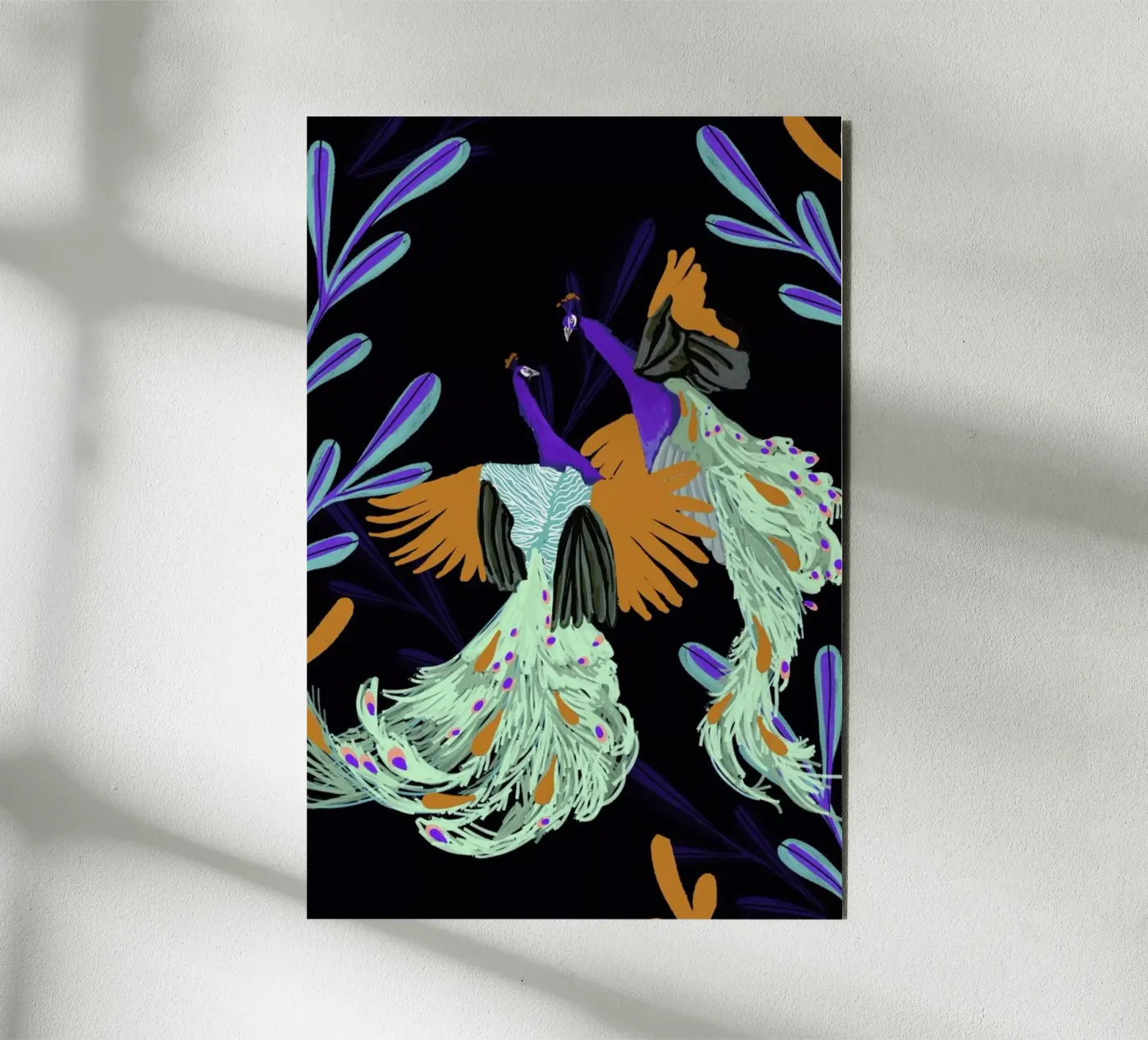 Peacock Dance alluminio dibond da Goed Blauw