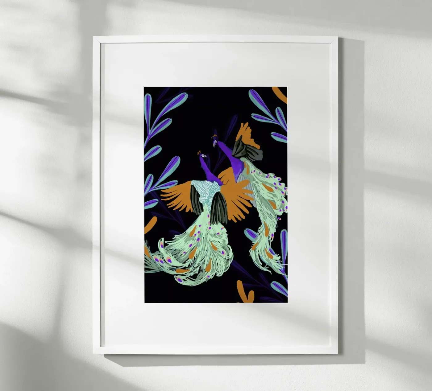 Peacock Dance Poster von Goed Blauw
