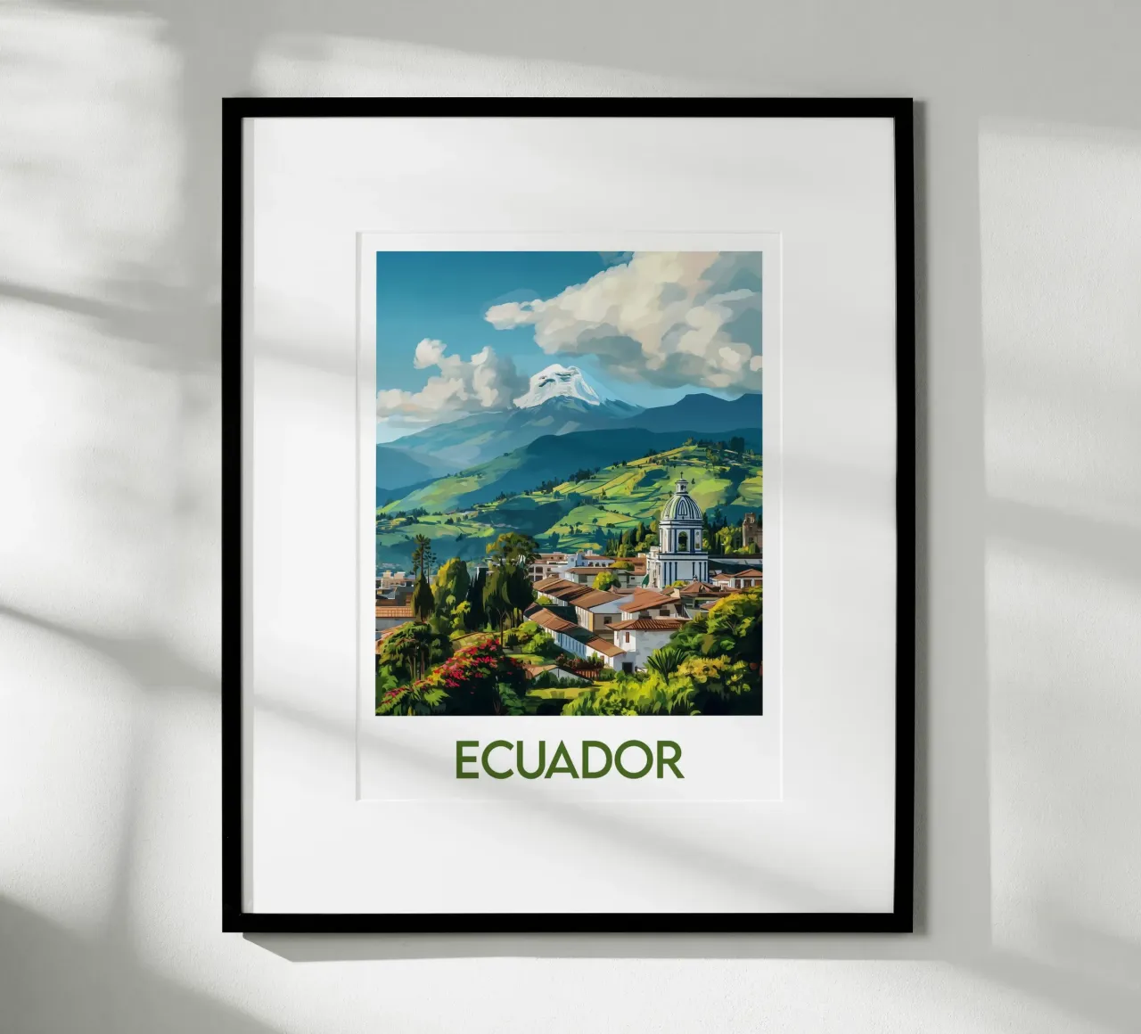 Poster dell'Ecuador poster da Frame the World