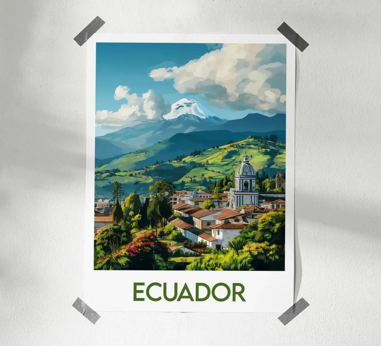 Poster dell'Ecuador poster da Frame the World