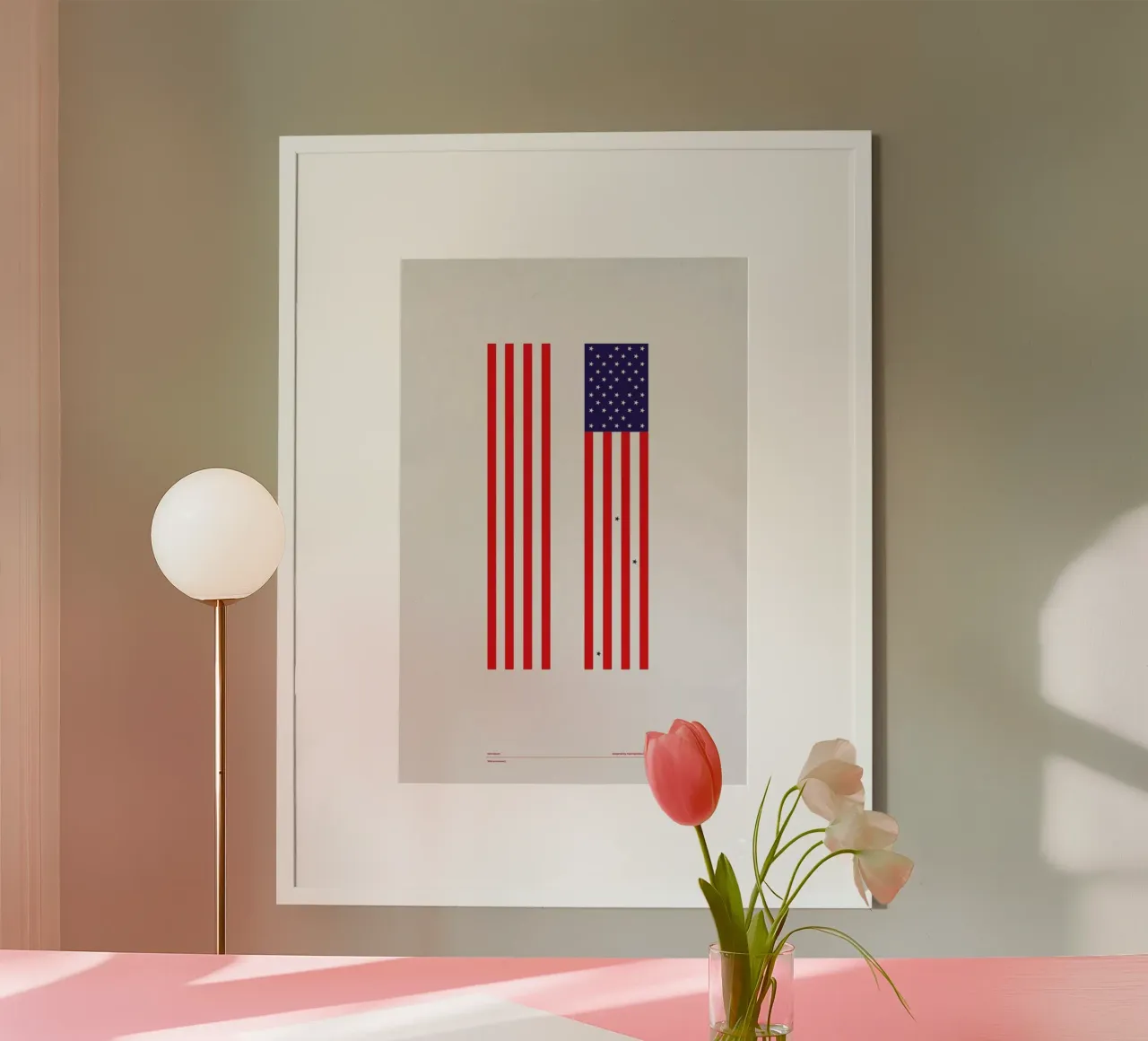 wtc anniversary poster con telaio in plastica da Marcin Plonka