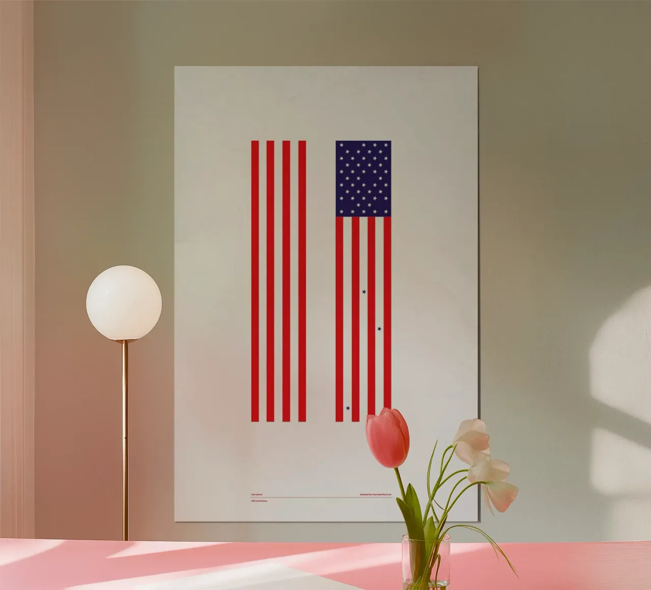 wtc anniversary poster con telaio in plastica da Marcin Plonka