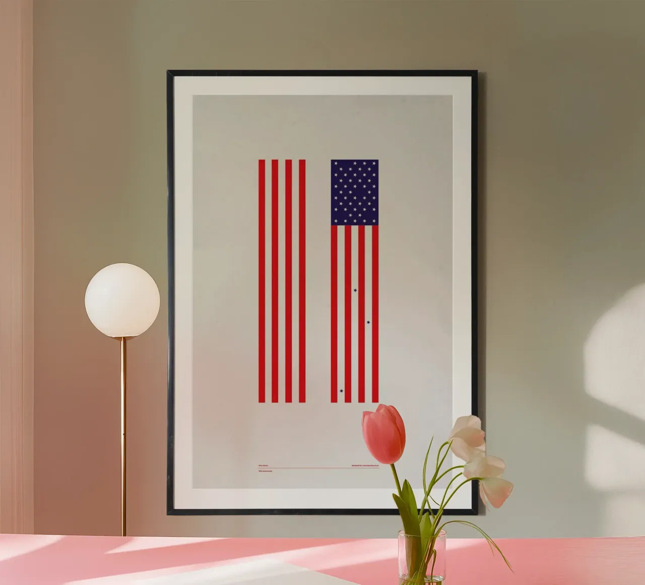 wtc anniversary poster con telaio in plastica da Marcin Plonka