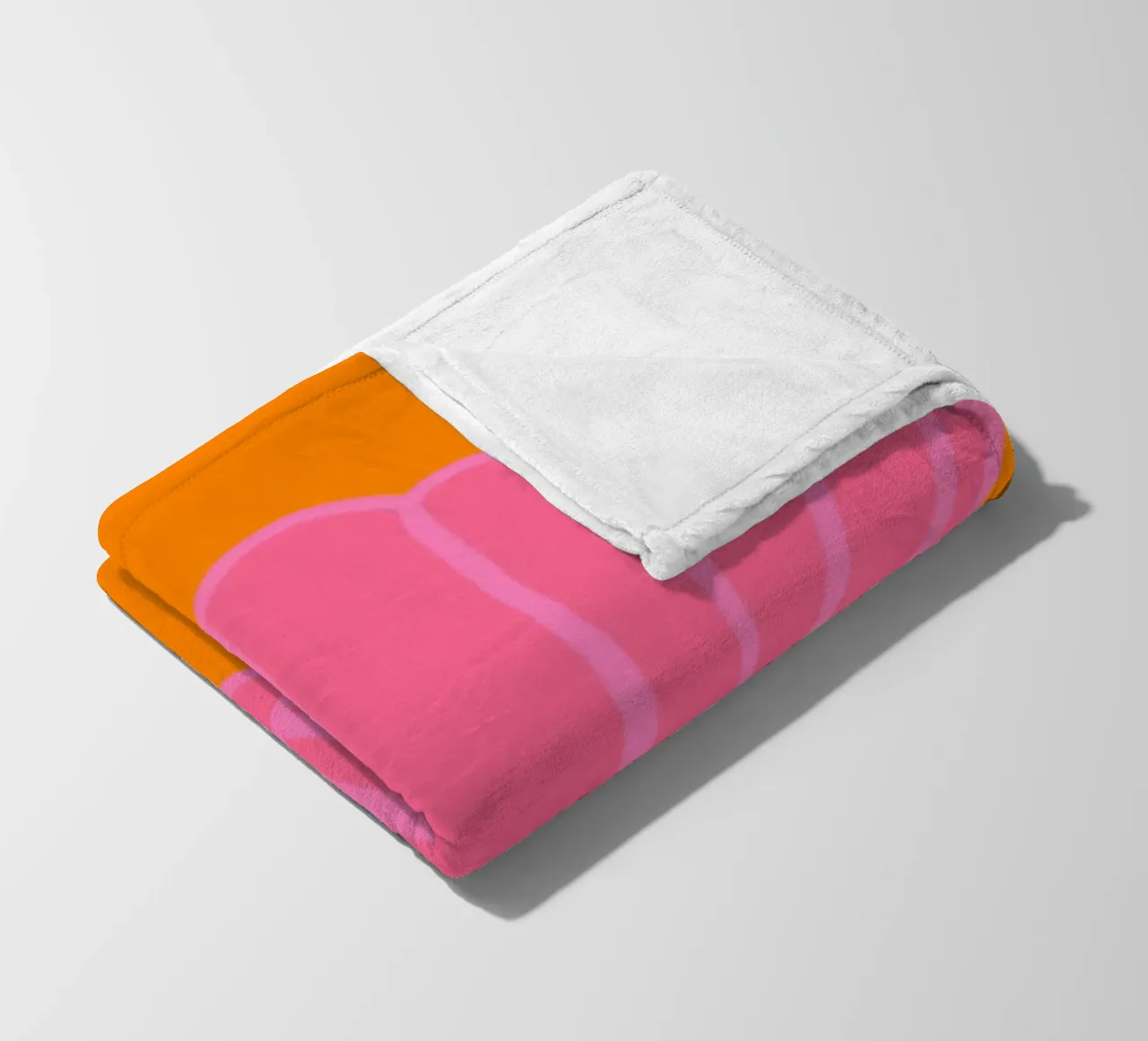 Il mare di Muschel chiama rosa e arancio coperta in pile da Alisa Knöß