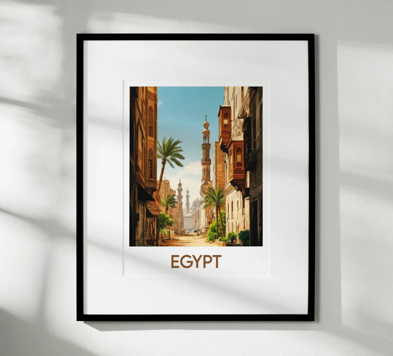 Poster Egitto poster con telaio in plastica da Frame the World