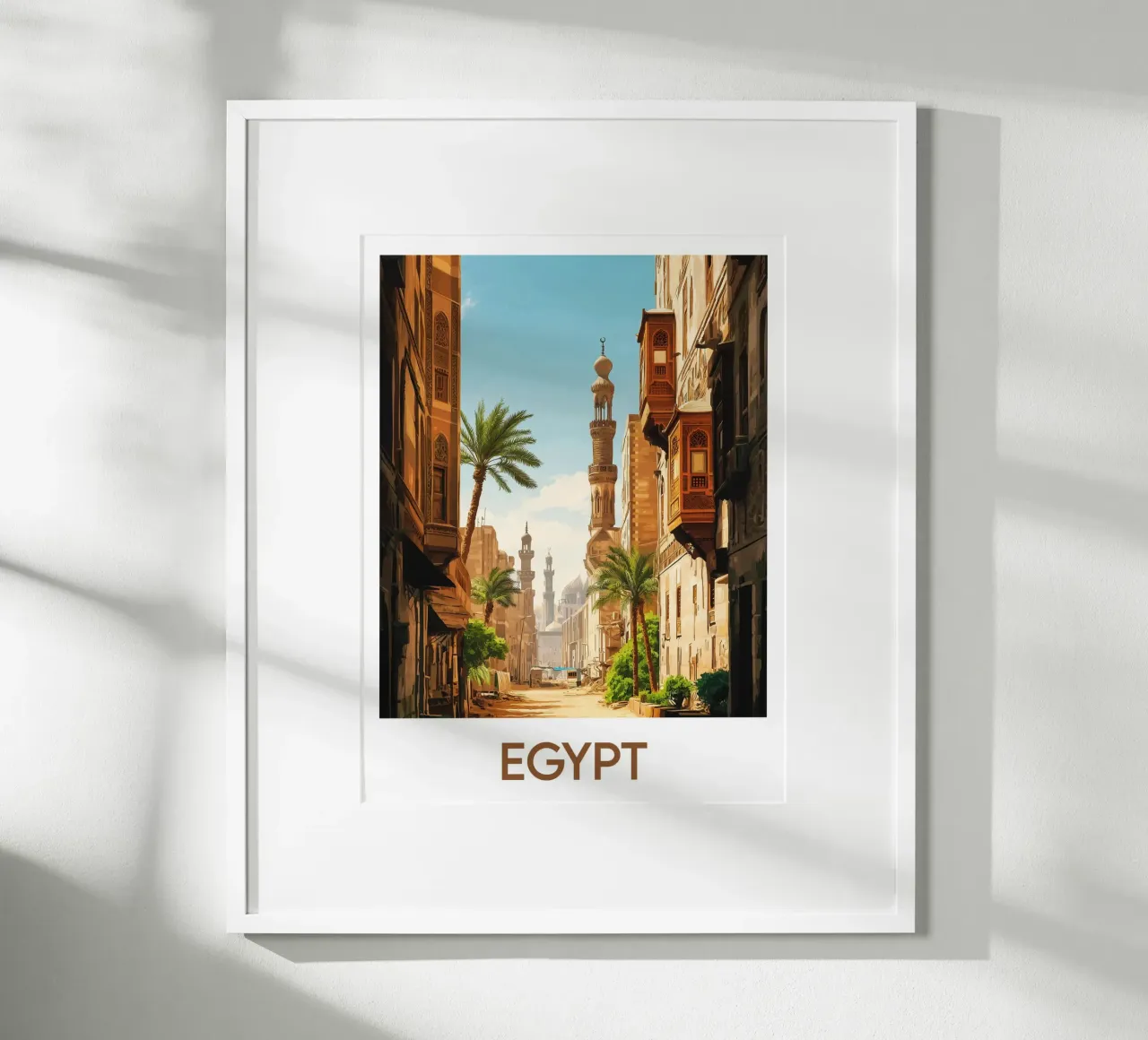 Poster Egitto poster con telaio in plastica da Frame the World