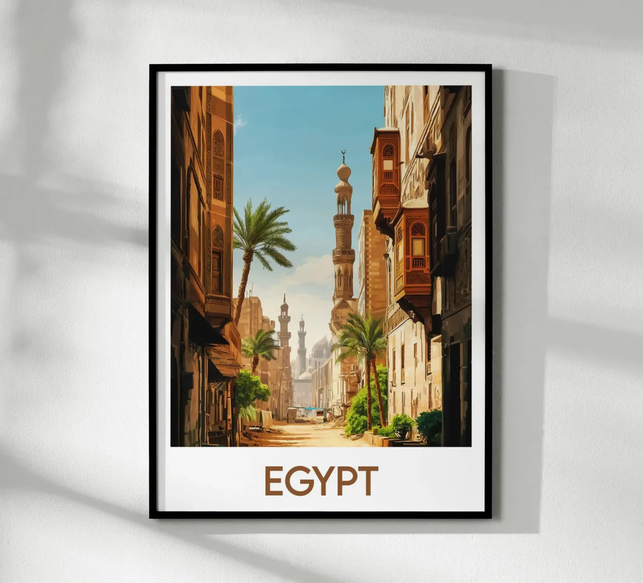 Poster Egitto poster con telaio in plastica da Frame the World