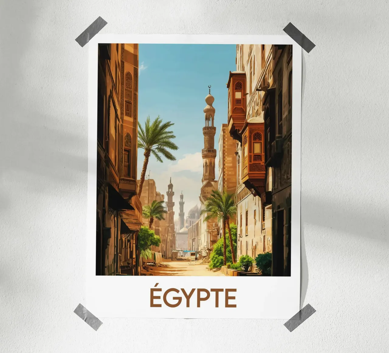 Poster Egitto poster con telaio in plastica da Frame the World