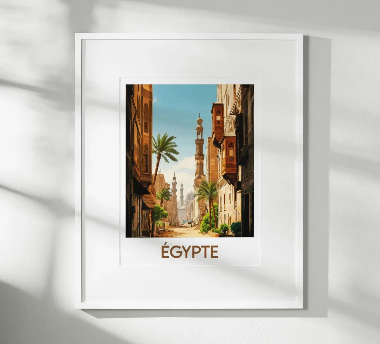 Poster Egitto poster con telaio in plastica da Frame the World