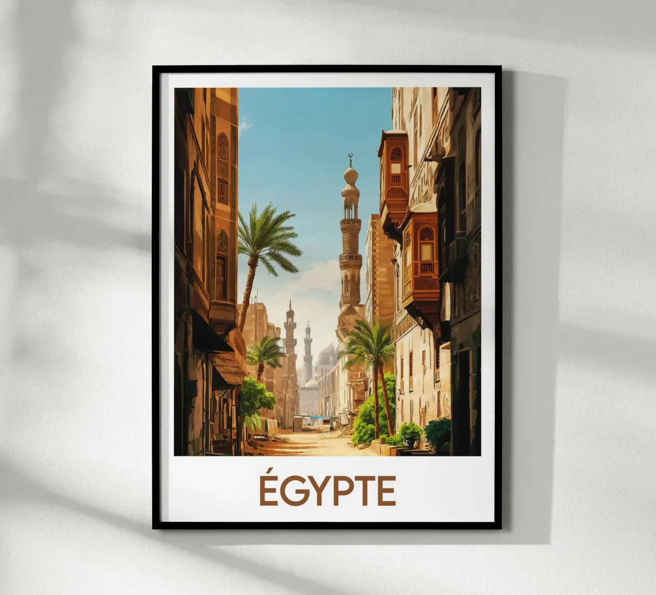 Poster Egitto poster con telaio in plastica da Frame the World