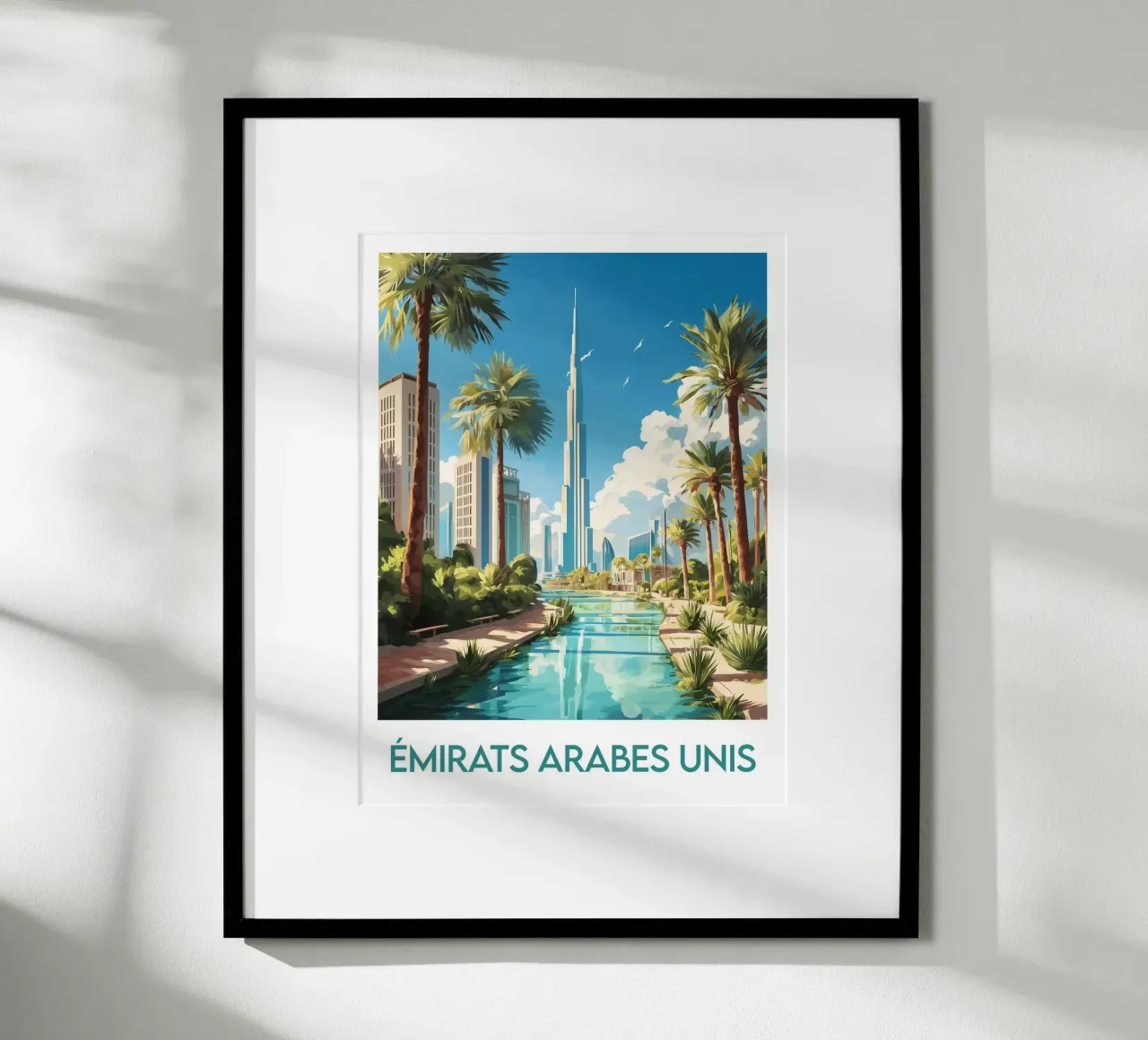 Manifesto degli Emirati Arabi Uniti poster da Frame the World
