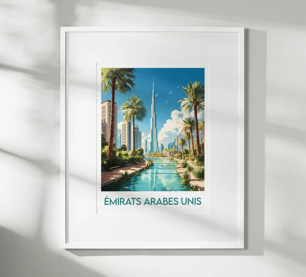 Manifesto degli Emirati Arabi Uniti poster da Frame the World