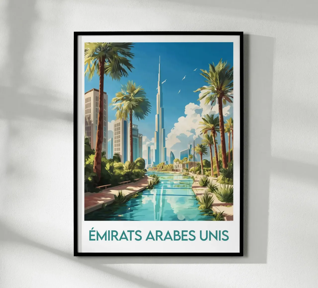 Manifesto degli Emirati Arabi Uniti poster da Frame the World