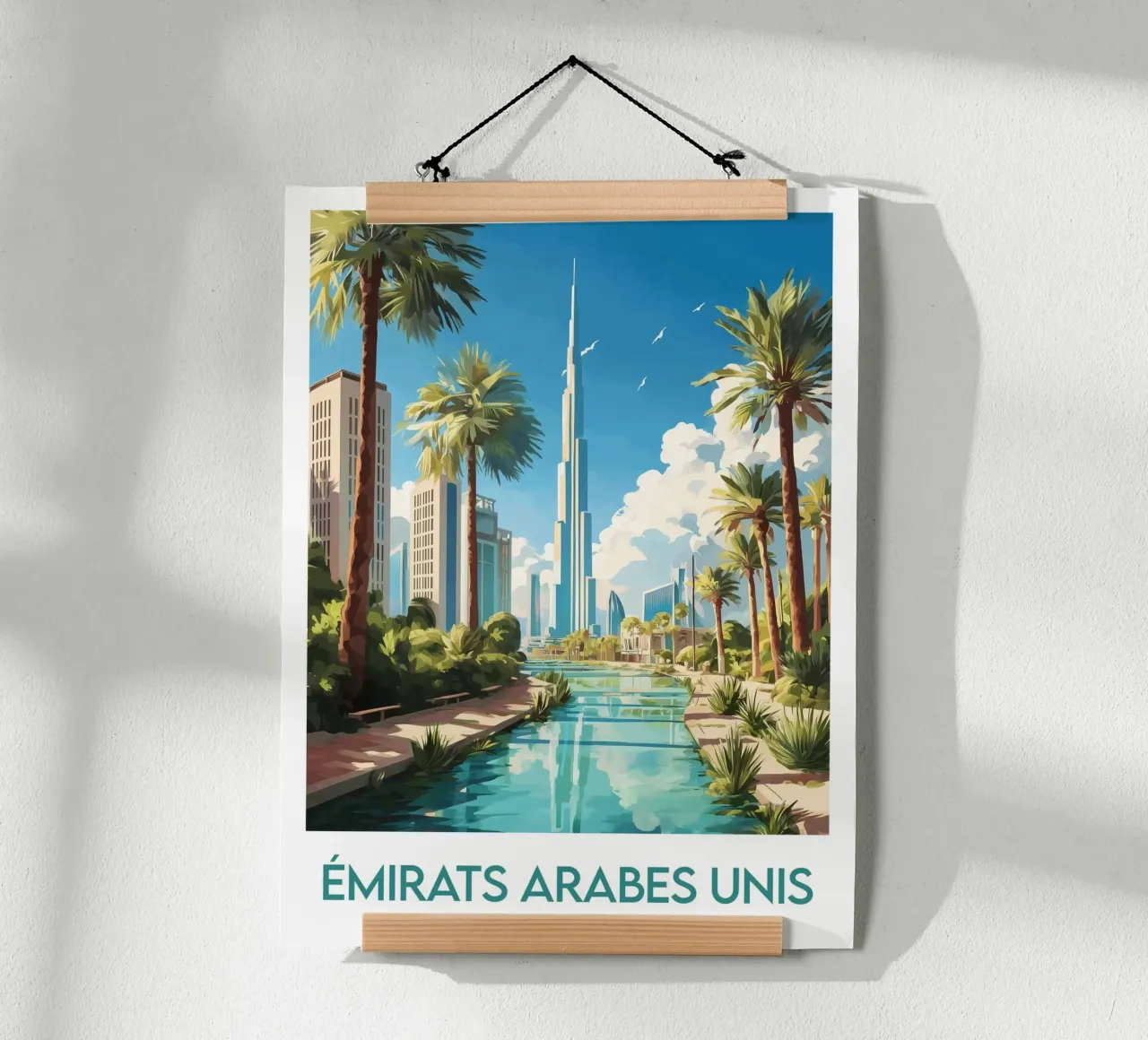 Manifesto degli Emirati Arabi Uniti poster da Frame the World