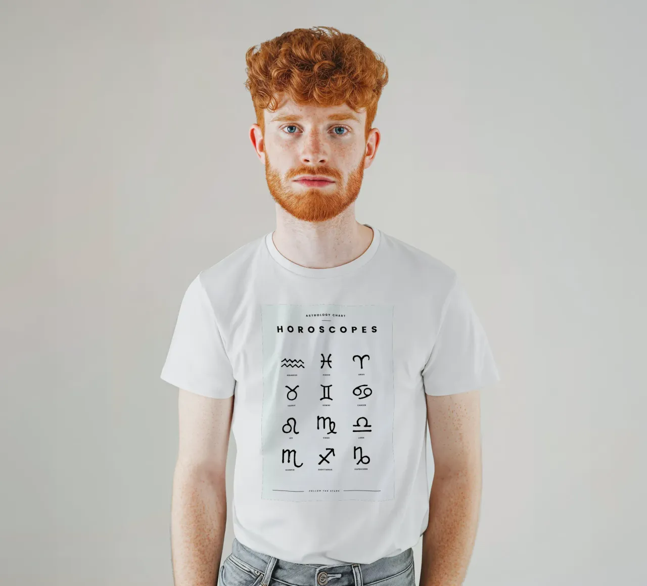 Horoscope Symbols T-Shirt von daylight design studio