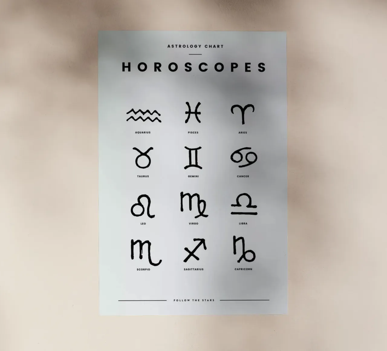Horoscope Symbols backlit film by daylight design studio
