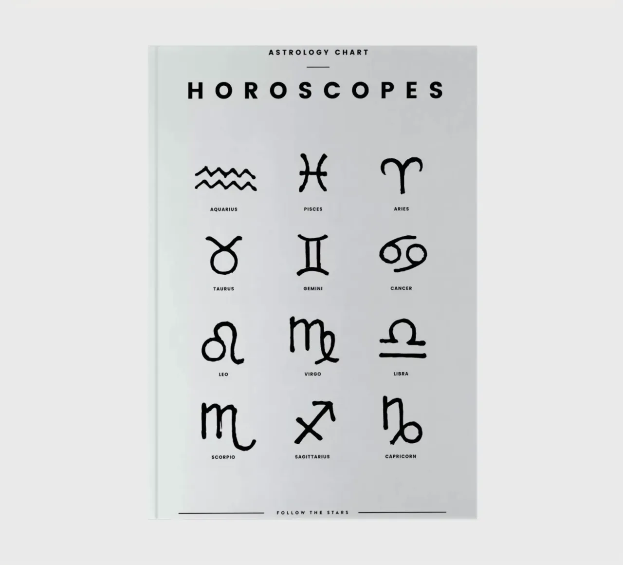 Horoscope Symbols notebook by daylight design studio