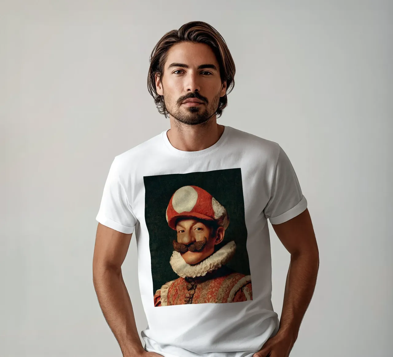 Signore Super Mario | Gioco Supereroe Pop Art Tela e Poster t-shirt da Kaji
