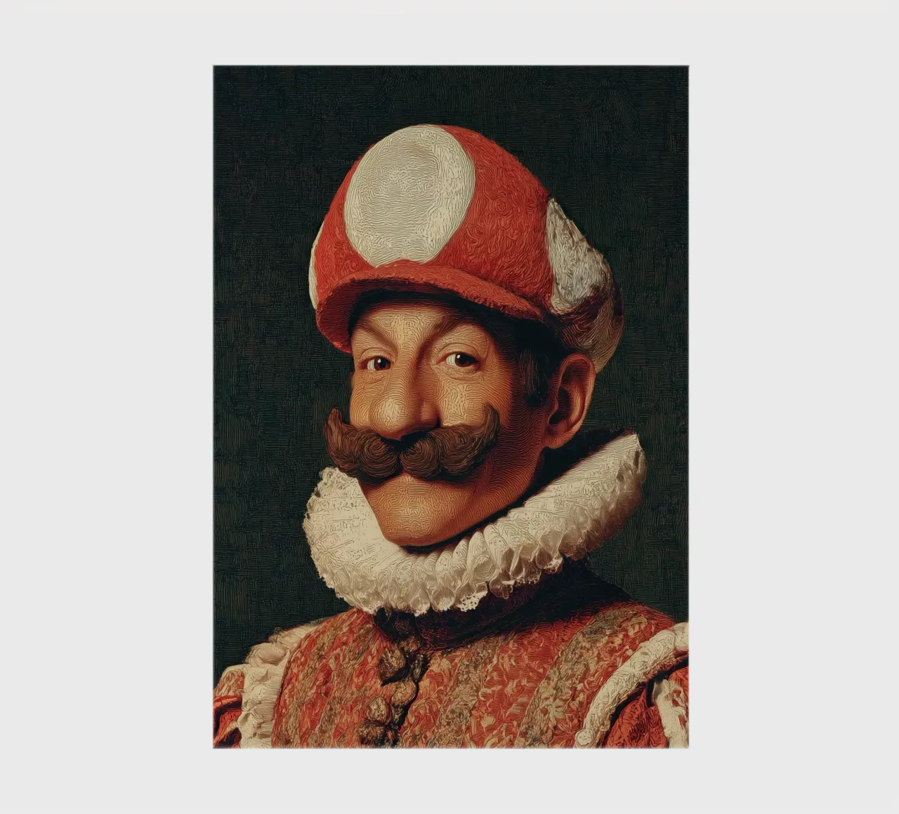 Signore Super Mario | Gioco Supereroe Pop Art Tela e Poster diario da Kaji