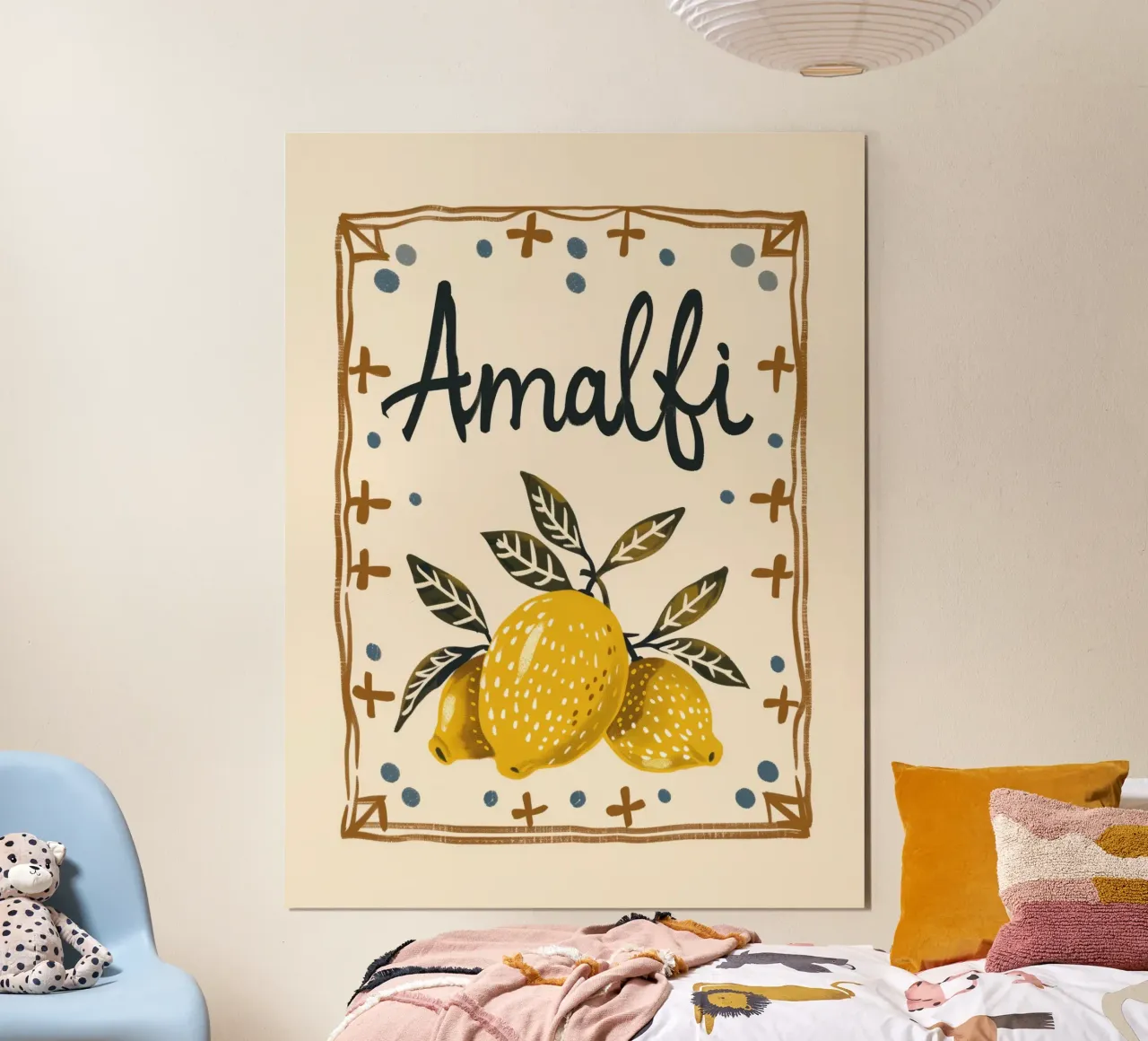Amalfi Coast Lemon Print poster by DolceVita