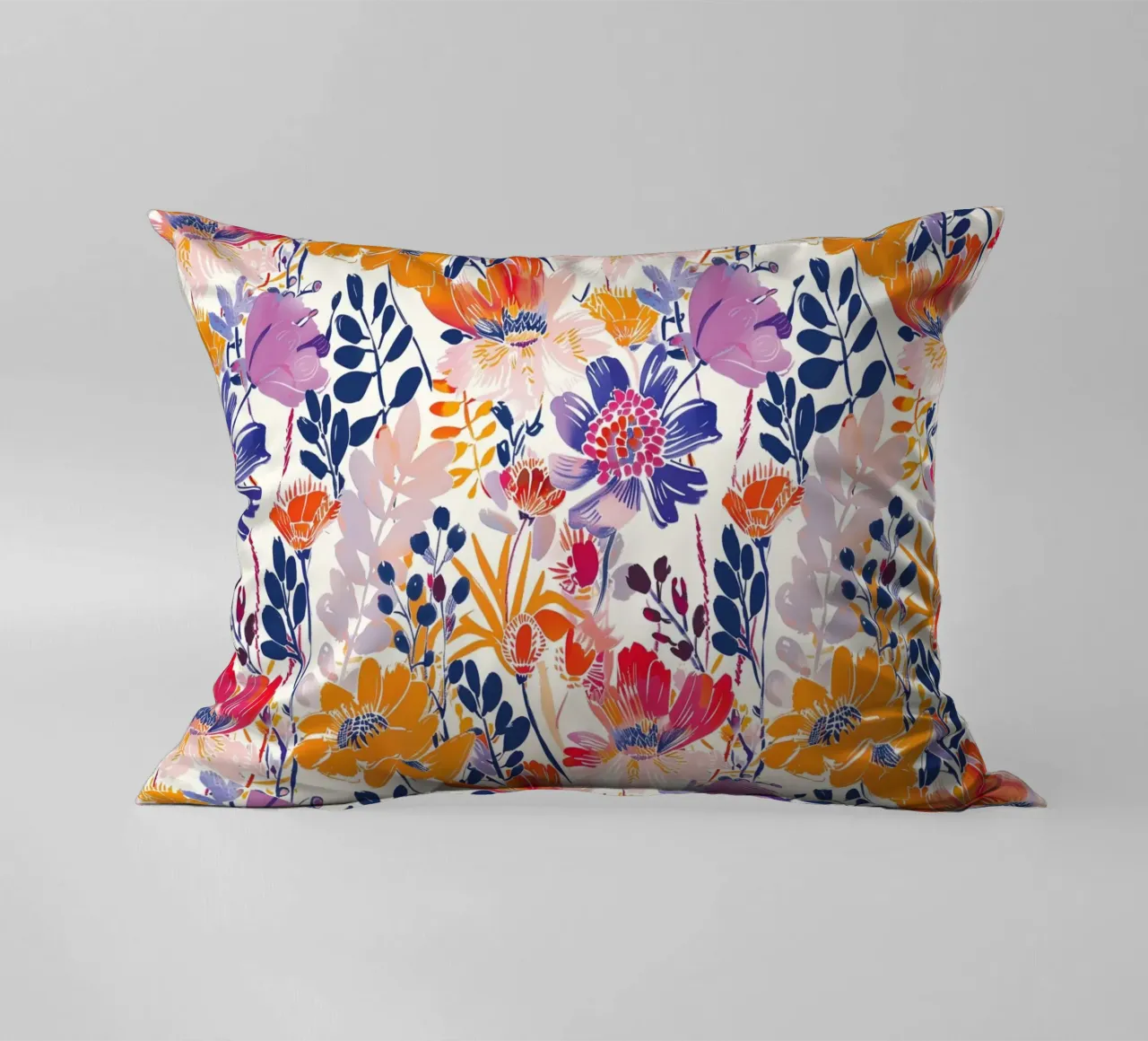 Abstract Flowers cuscino da Sunflower Soul Studio