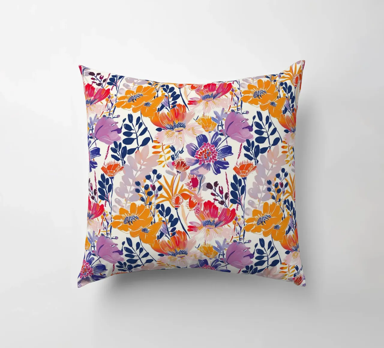 Abstract Flowers cuscino da Sunflower Soul Studio