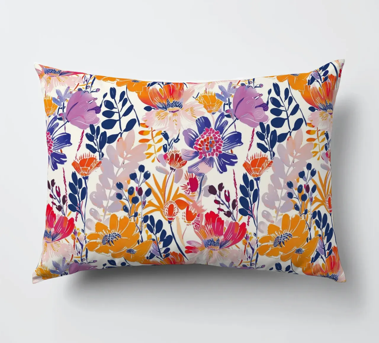 Abstract Flowers cuscino da Sunflower Soul Studio