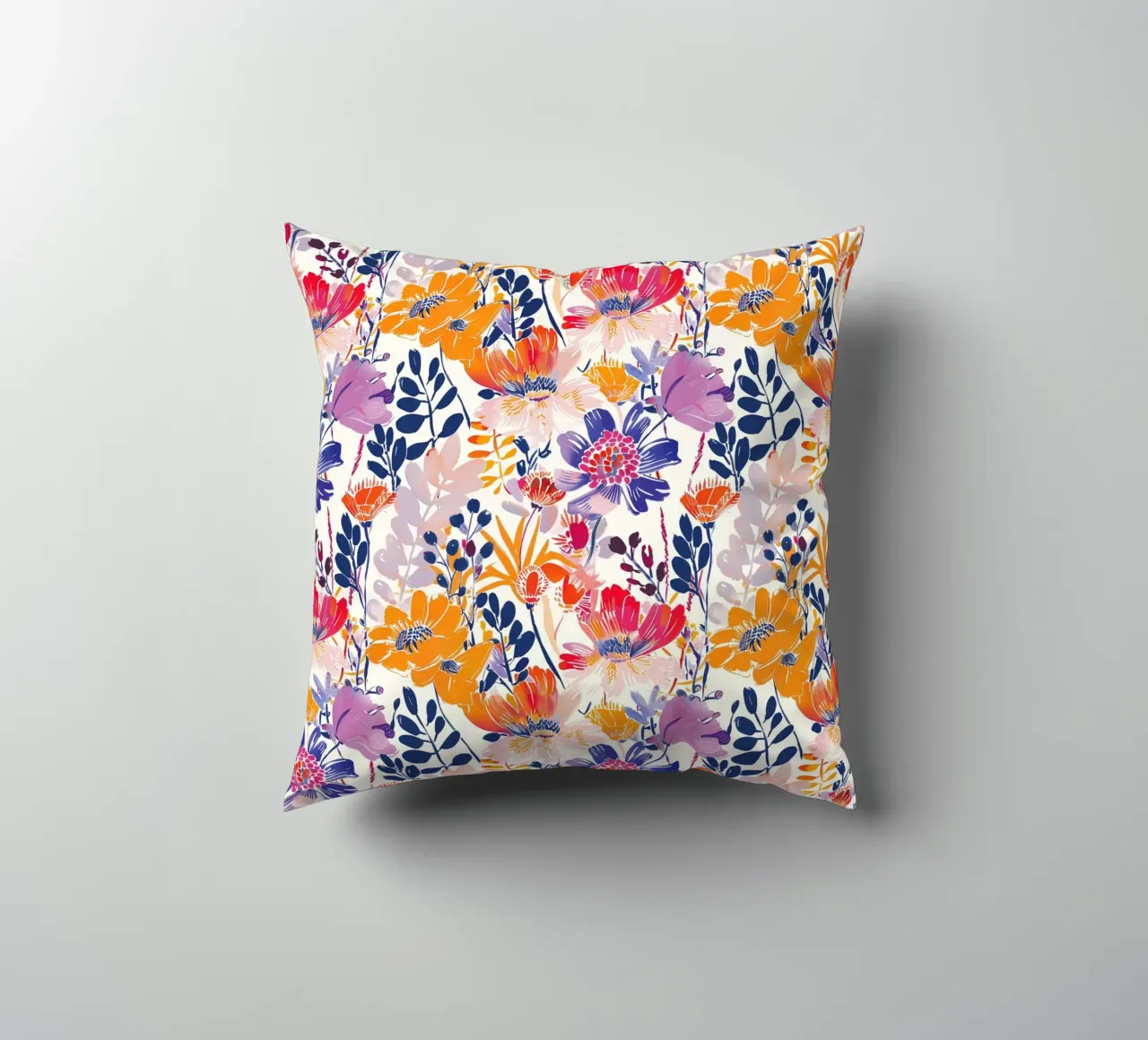 Abstract Flowers cuscino da Sunflower Soul Studio