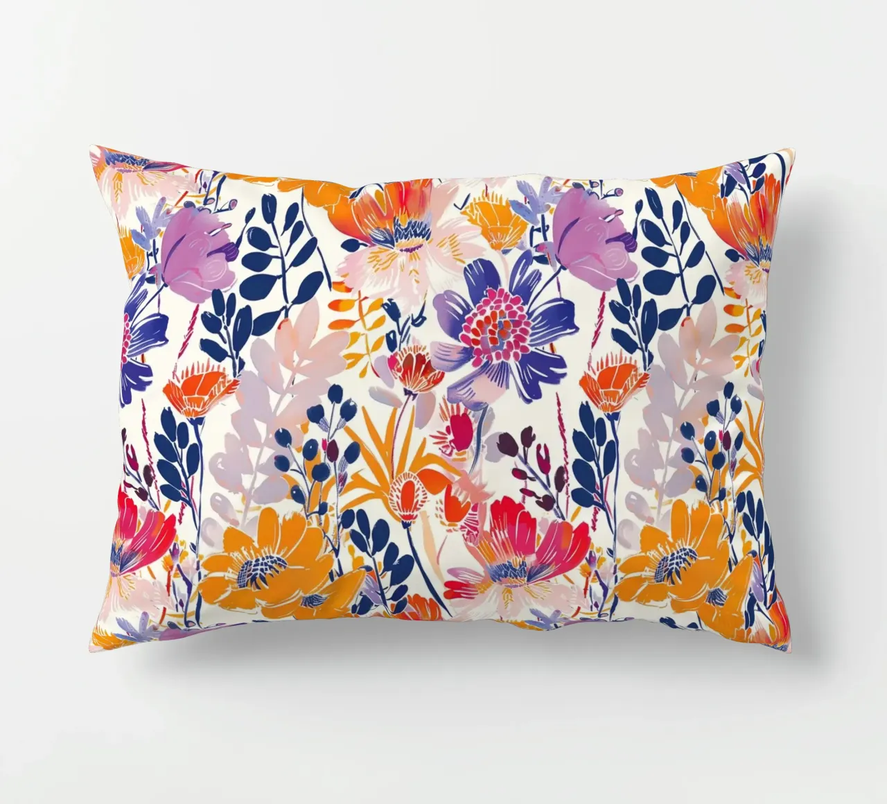 Abstract Flowers cuscino da Sunflower Soul Studio