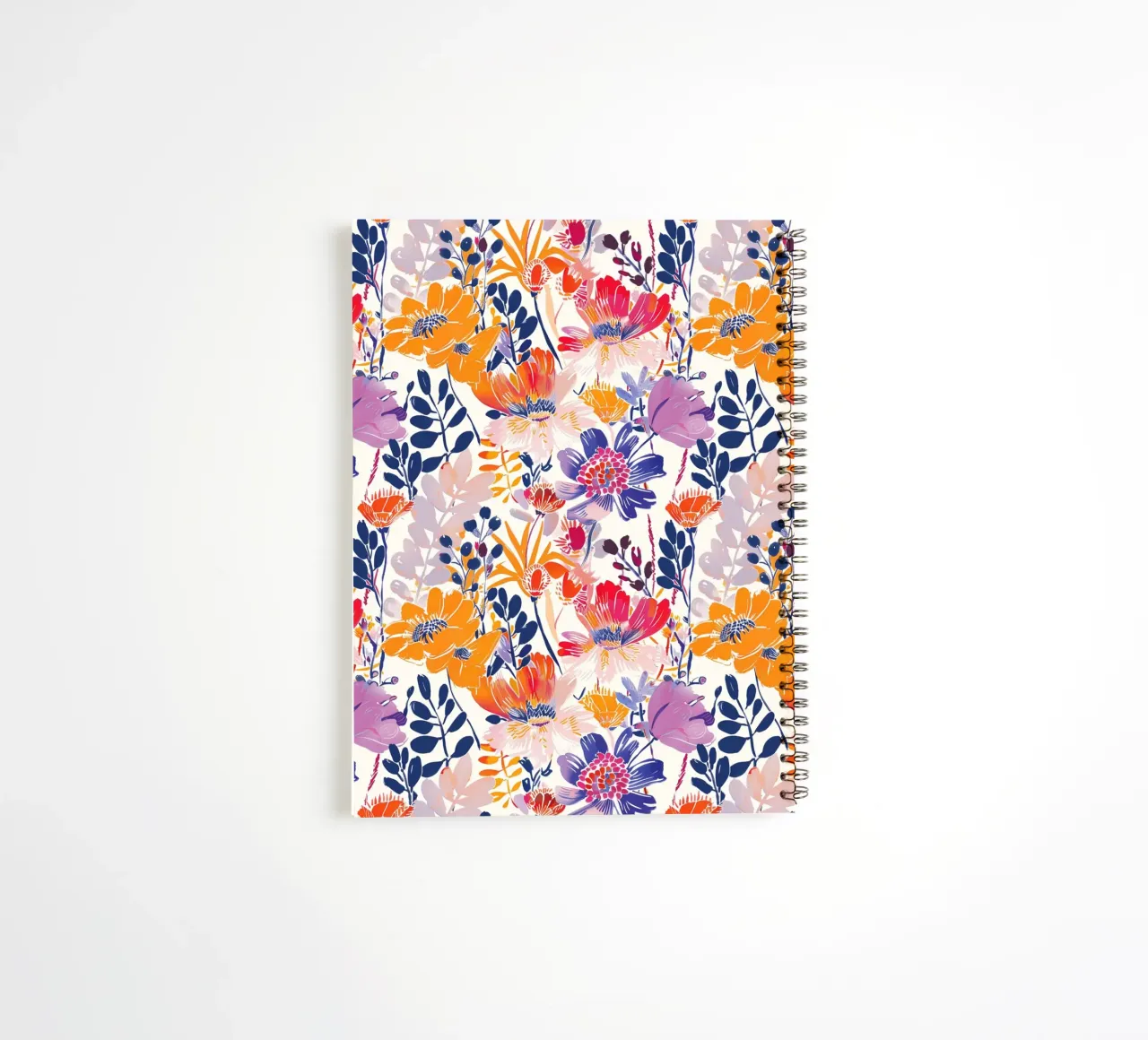 Abstract Flowers spiral notebook by Sunflower Soul Studio
