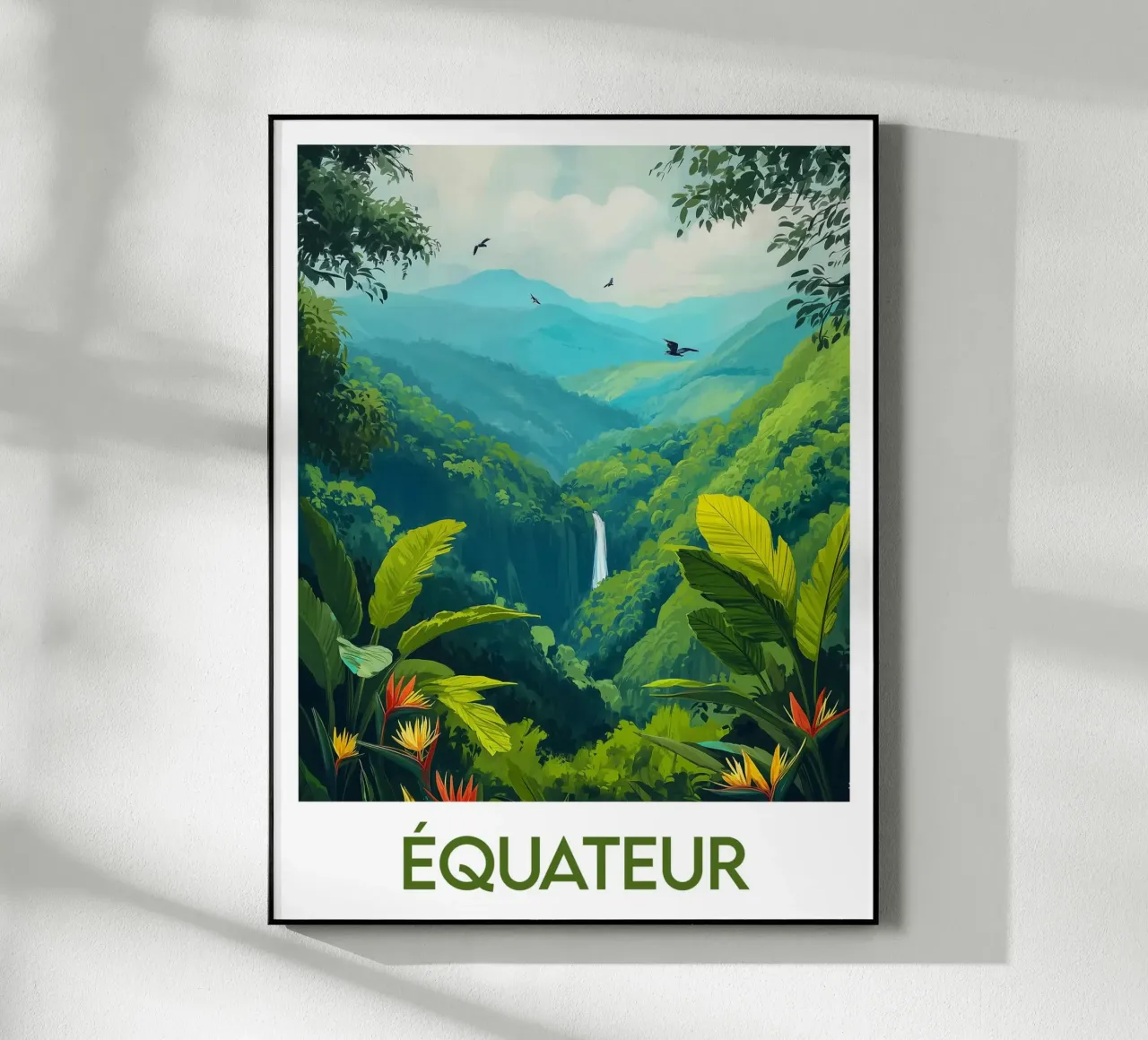 Poster dell'Ecuador plexiglass da Frame the World