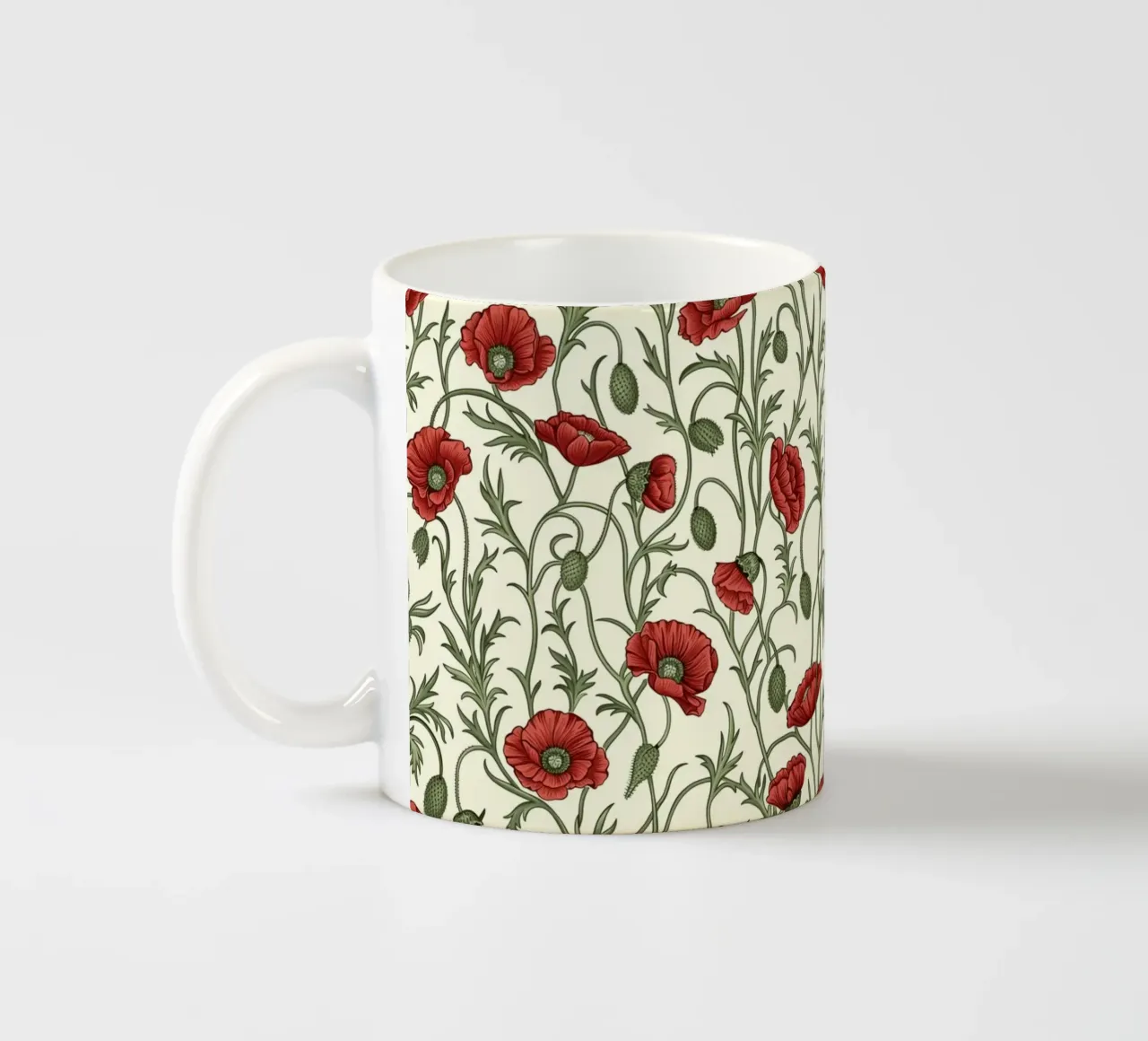 The Poppies tazza in ceramica da Sunflower Soul Studio